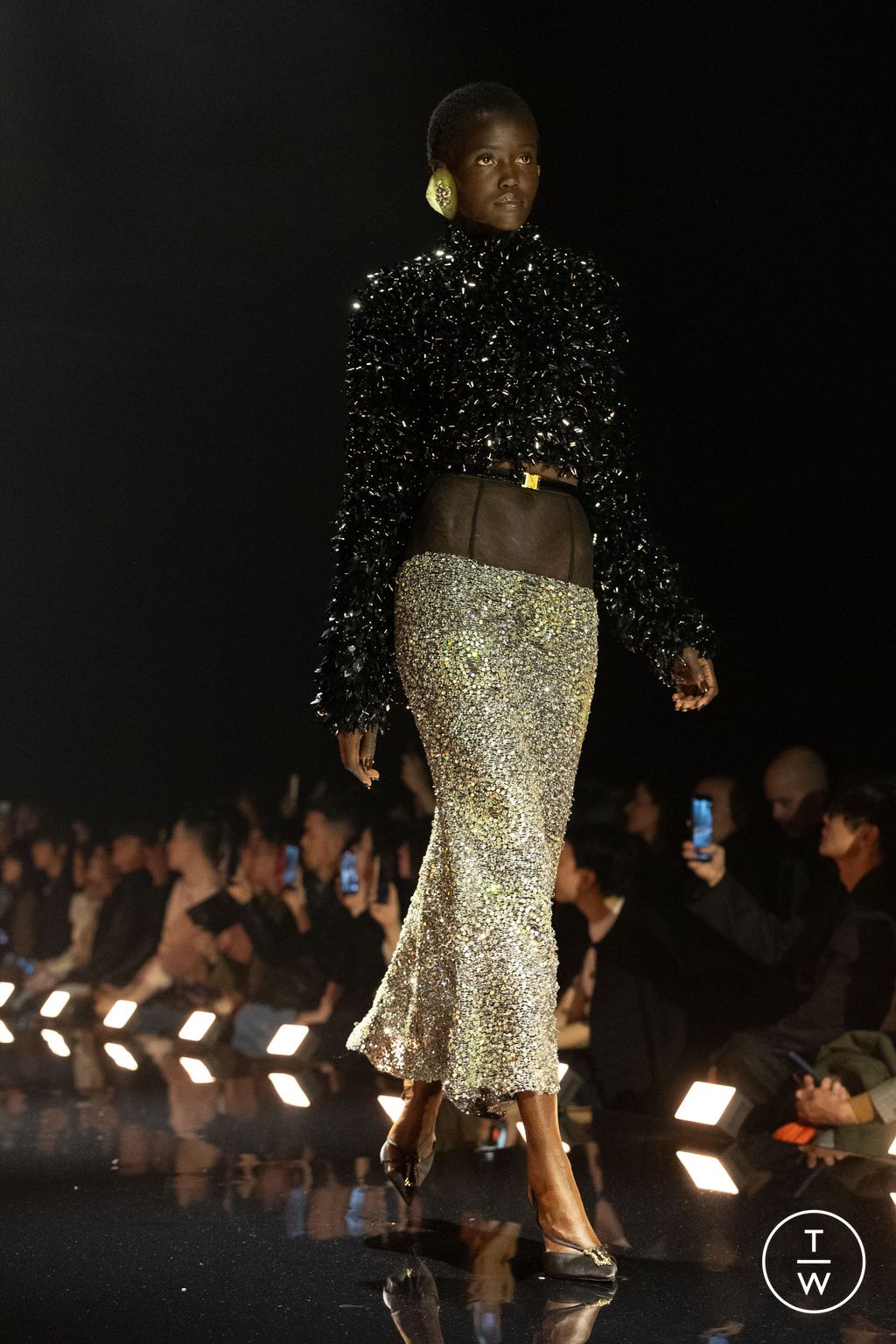 Fashion Week Paris Fall/Winter 2026 look 45 de la collection Schiaparelli womenswear