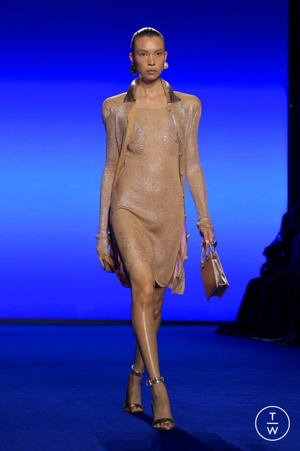 Fashion Week Paris Spring/Summer 2025 look 17 from the Schiaparelli collection womenswear
