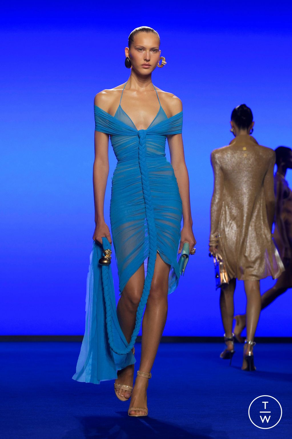 Fashion Week Paris Spring/Summer 2025 look 23 from the Schiaparelli collection womenswear