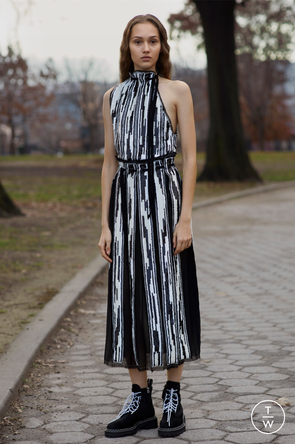 Fashion Week New York Pre-Fall 2017 look 15 from the Proenza Schouler collection 女装