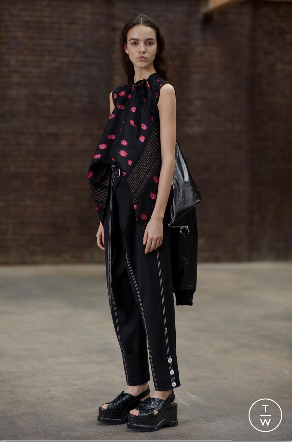 Fashion Week New York Pre-Fall 2017 look 2 de la collection Proenza Schouler womenswear