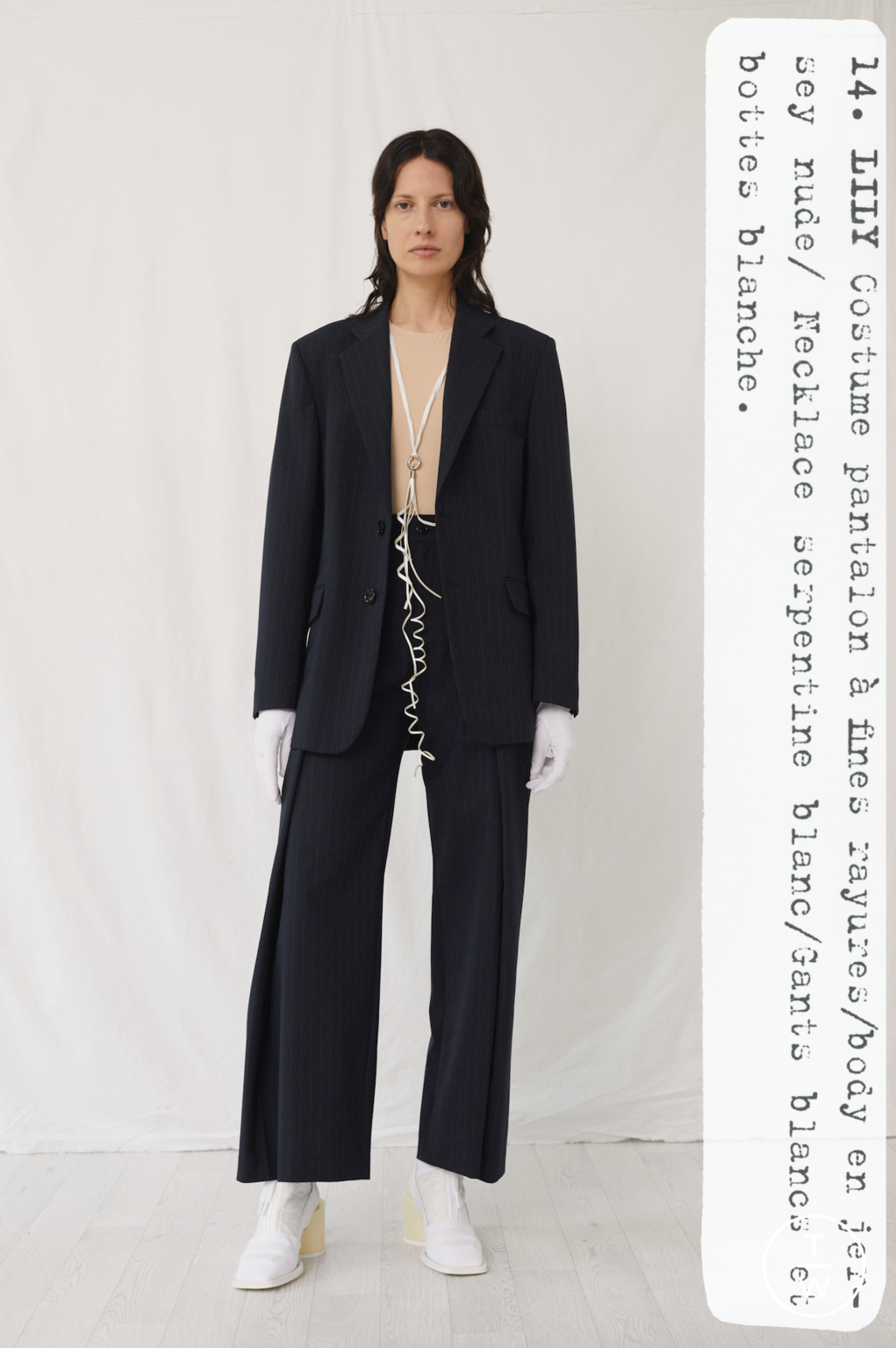 Fashion Week London Resort 2021 look 14 from the MM6 Maison Margiela collection womenswear