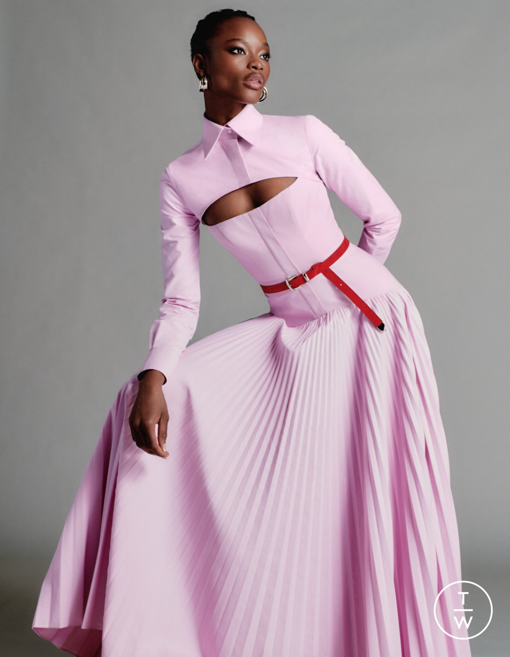 Fashion Week New York Resort 2021 look 3 from the Brandon Maxwell collection womenswear