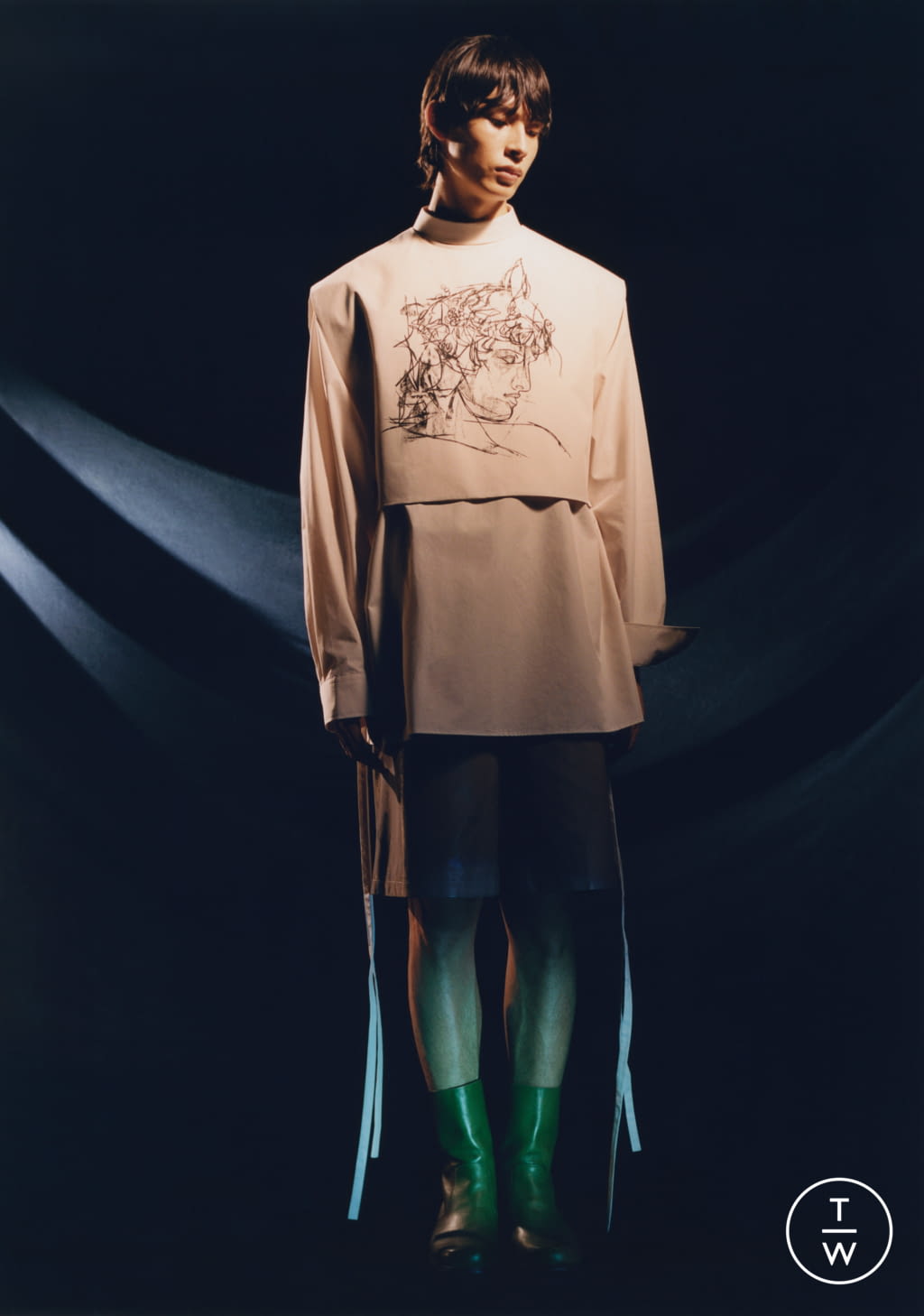 Fashion Week Paris Spring/Summer 2021 look 4 from the Sean Suen collection menswear