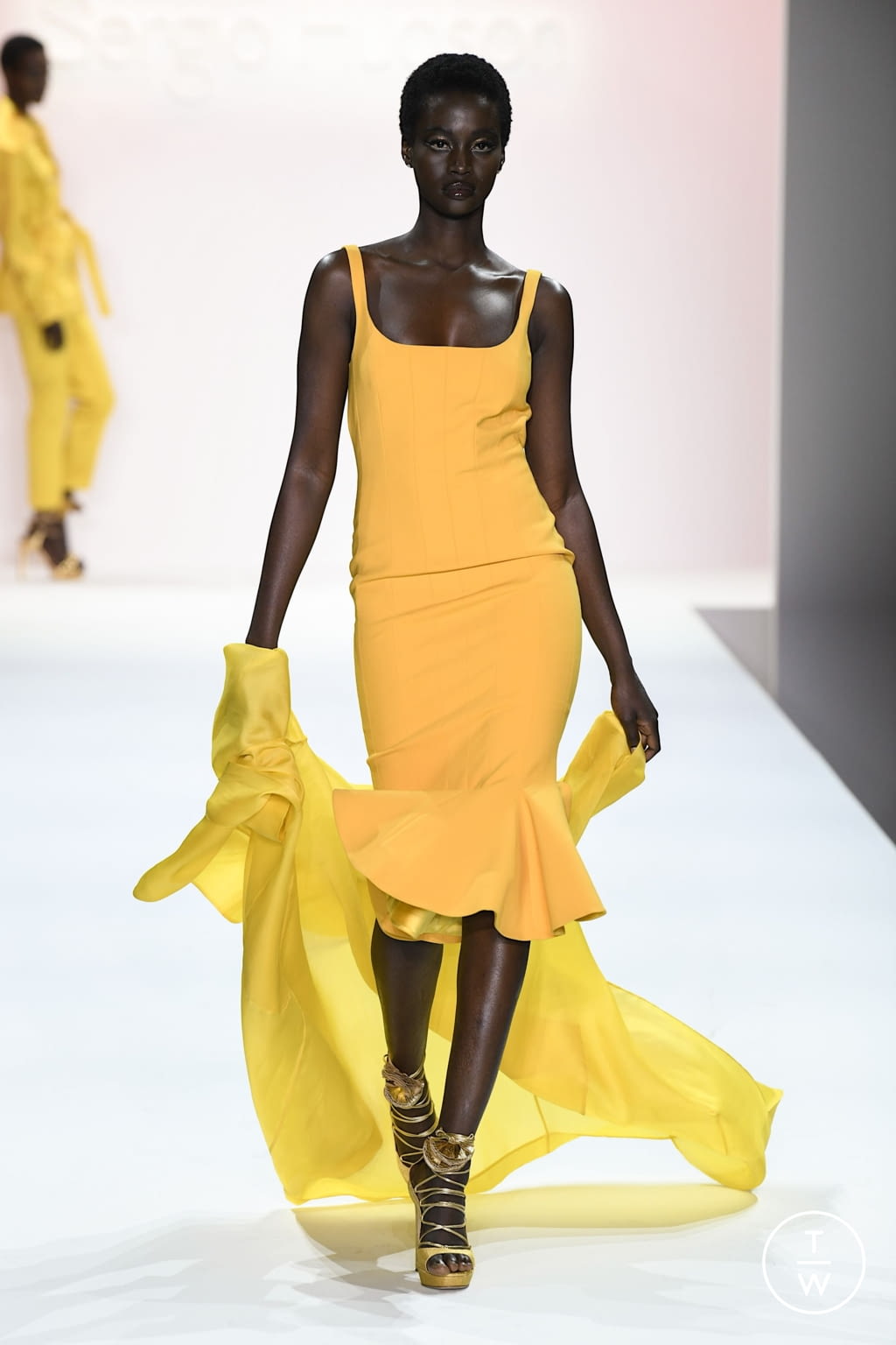 Fashion Week New York Spring/Summer 2022 look 41 from the Sergio Hudson collection 女装