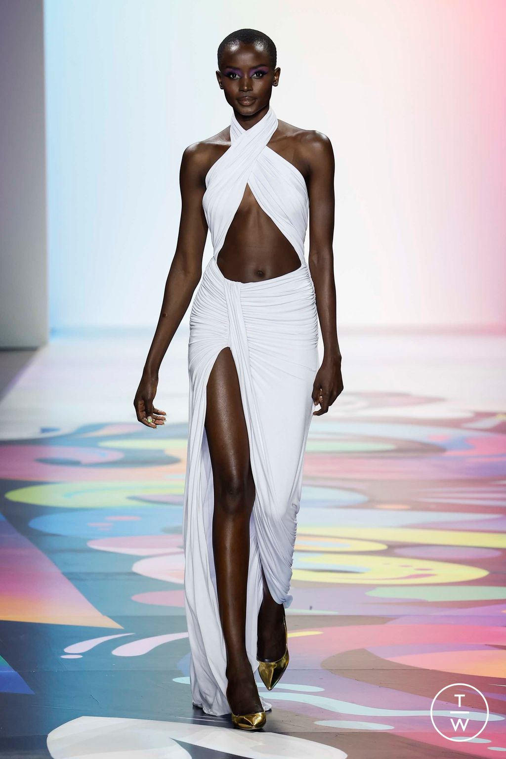 Fashion Week New York Spring/Summer 2023 look 48 from the Sergio Hudson collection womenswear