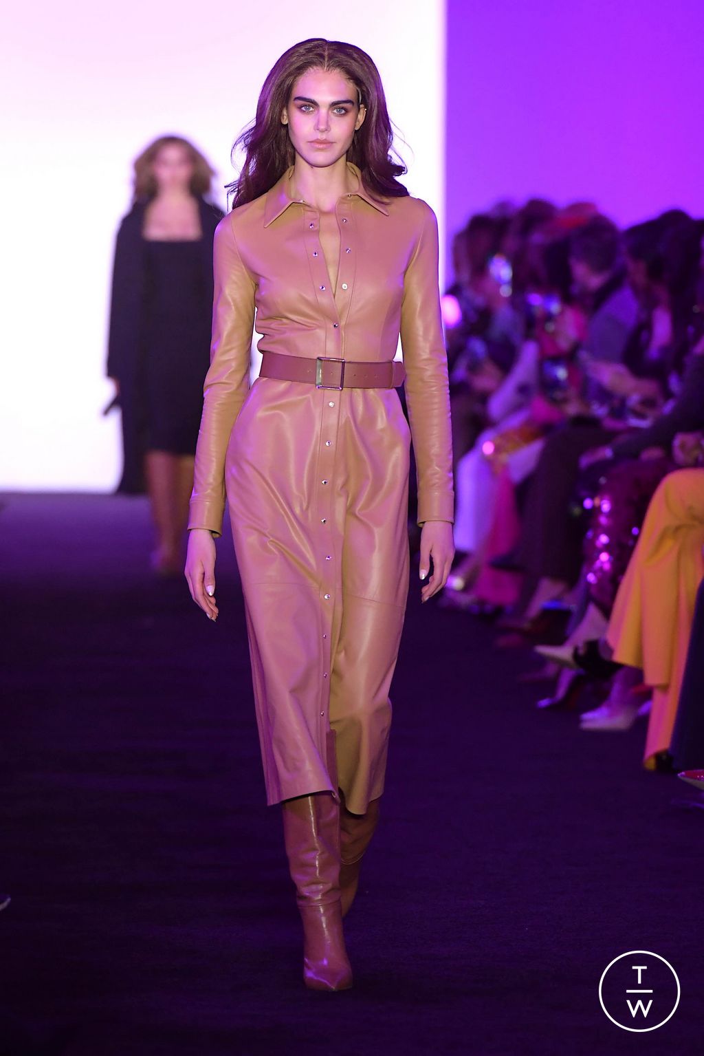 Fashion Week New York Fall/Winter 2024 look 2 de la collection Sergio Hudson womenswear