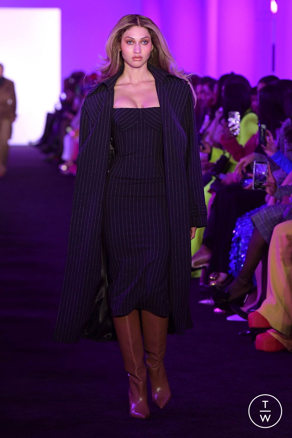 Fashion Week New York Fall/Winter 2024 look 3 de la collection Sergio Hudson womenswear
