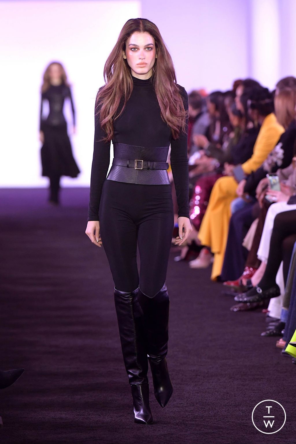 Fashion Week New York Fall/Winter 2024 look 8 de la collection Sergio Hudson womenswear