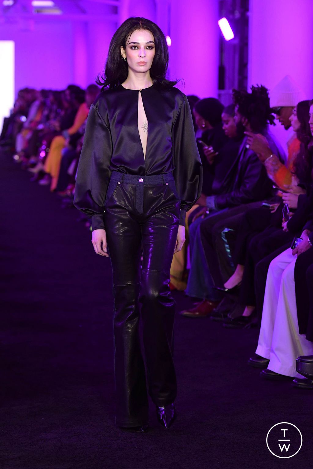 Fashion Week New York Fall/Winter 2024 look 10 de la collection Sergio Hudson womenswear