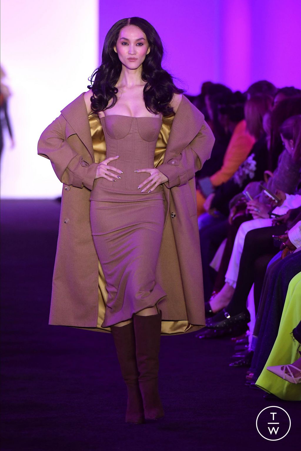 Fashion Week New York Fall/Winter 2024 look 14 from the Sergio Hudson collection womenswear