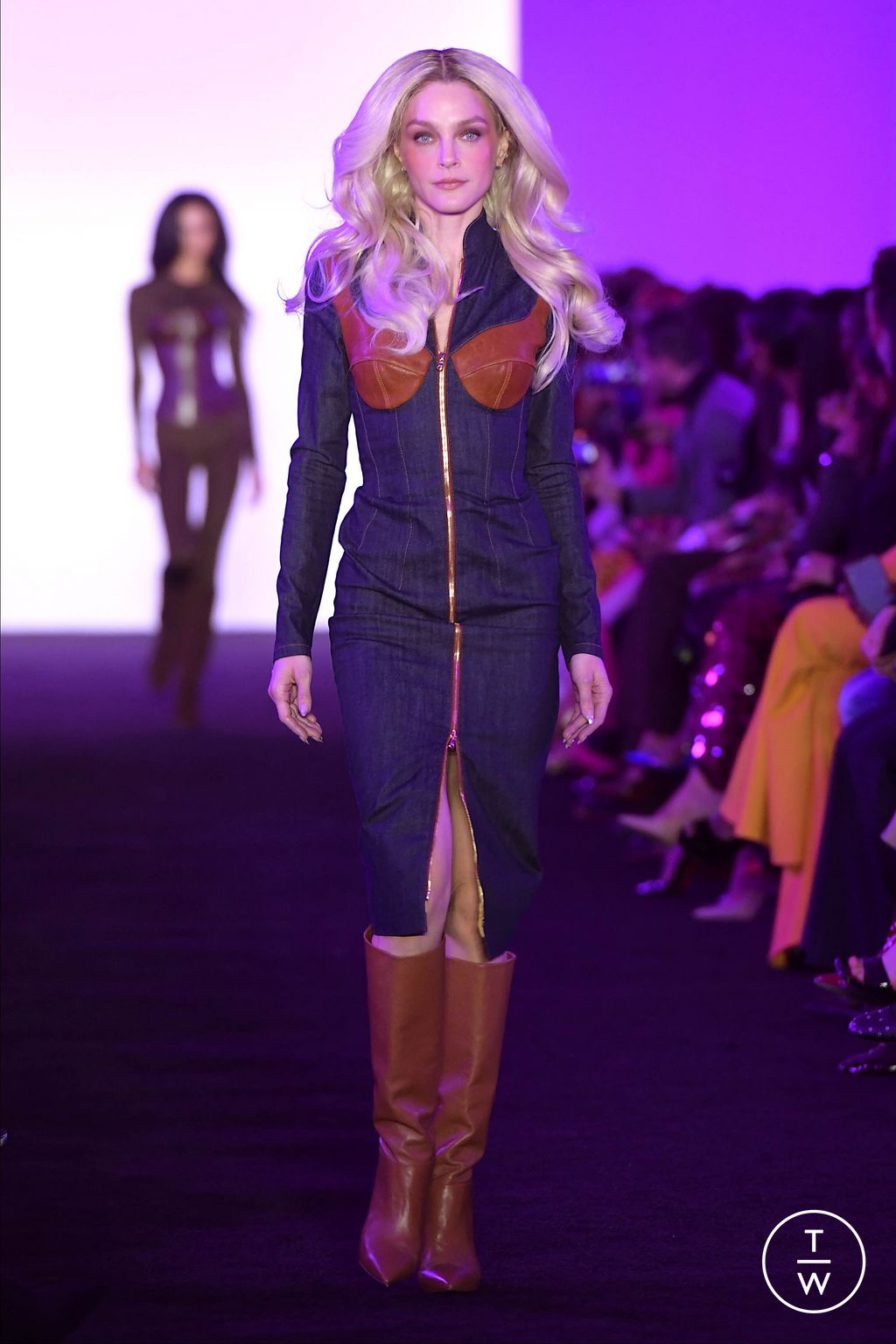 Fashion Week New York Fall/Winter 2024 look 15 de la collection Sergio Hudson womenswear