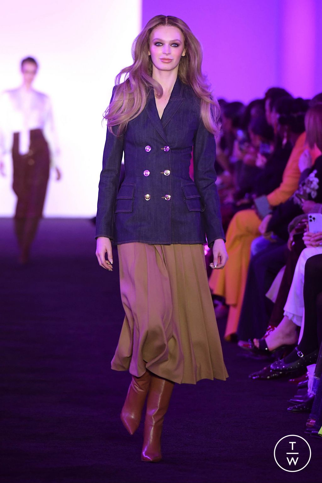 Fashion Week New York Fall/Winter 2024 look 17 de la collection Sergio Hudson womenswear