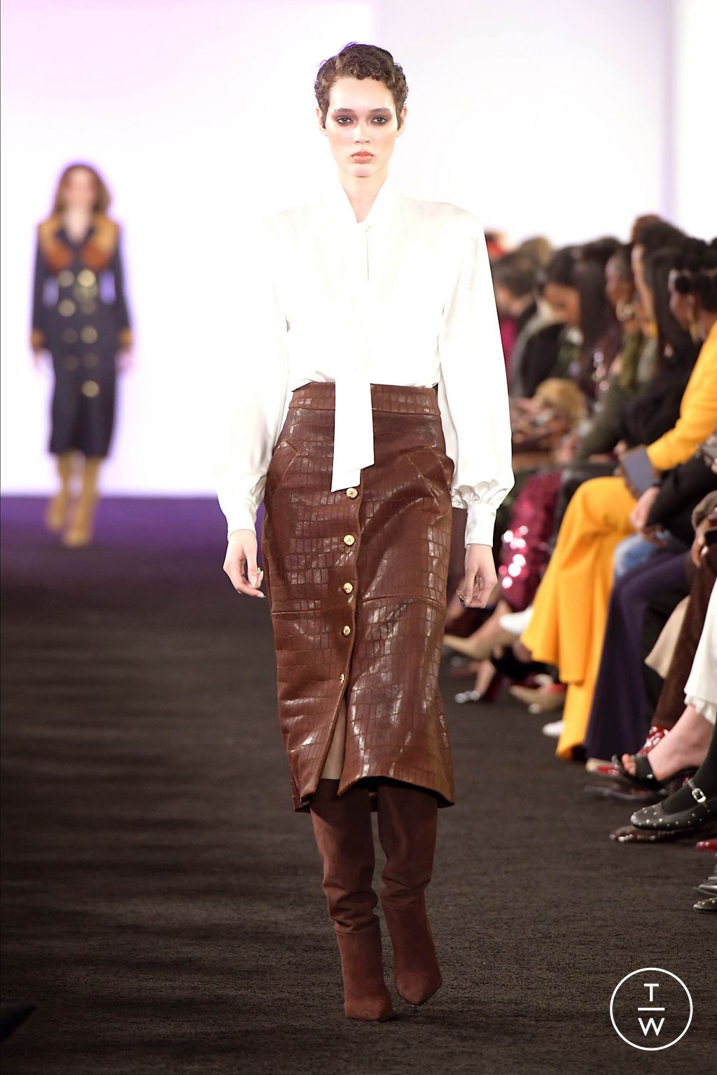Fashion Week New York Fall/Winter 2024 look 18 de la collection Sergio Hudson womenswear