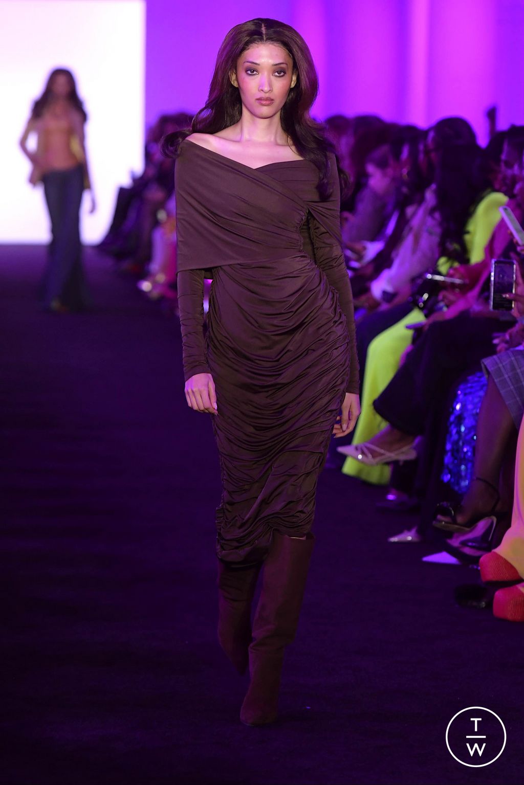 Fashion Week New York Fall/Winter 2024 look 20 de la collection Sergio Hudson womenswear