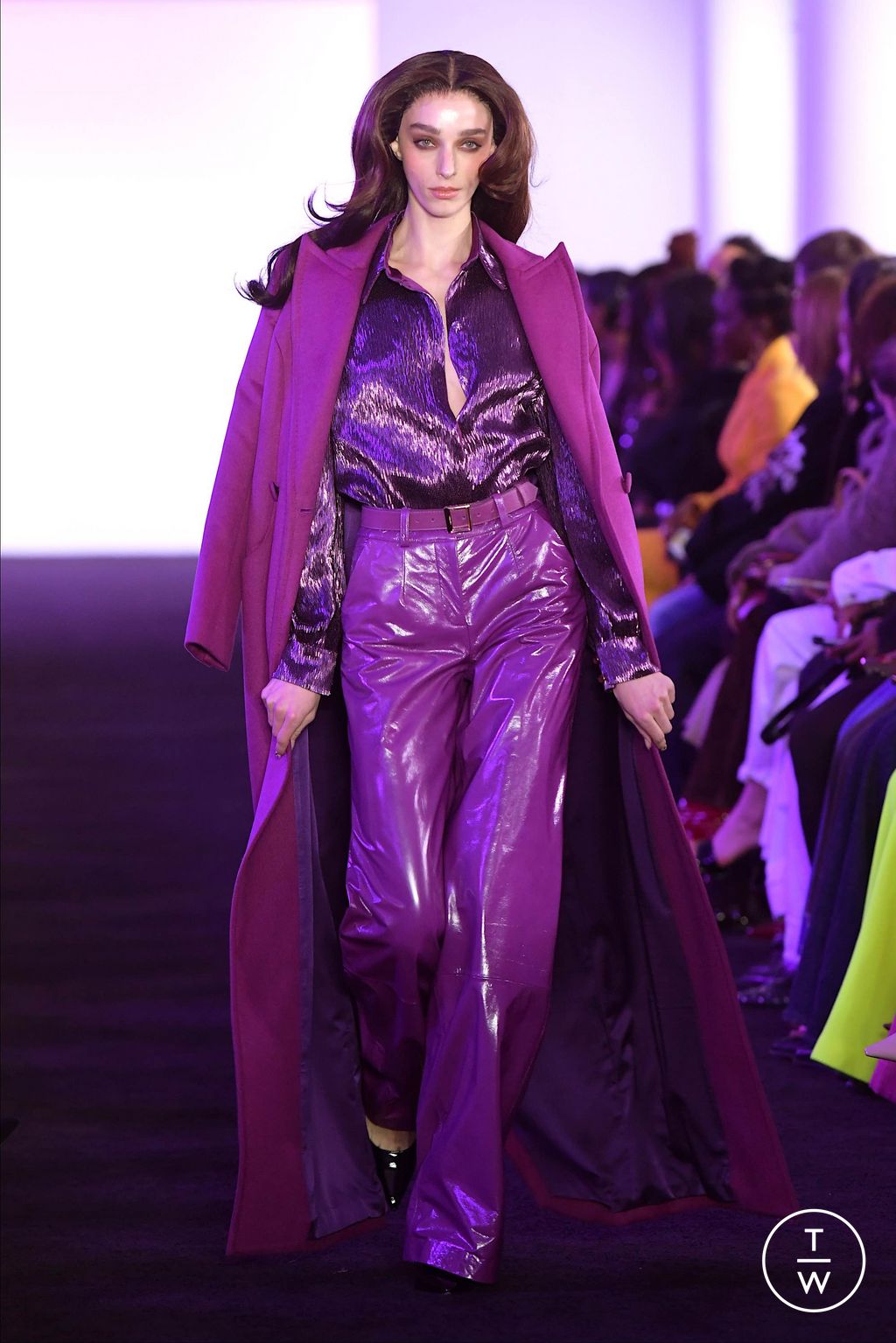 Fashion Week New York Fall/Winter 2024 look 45 from the Sergio Hudson collection womenswear