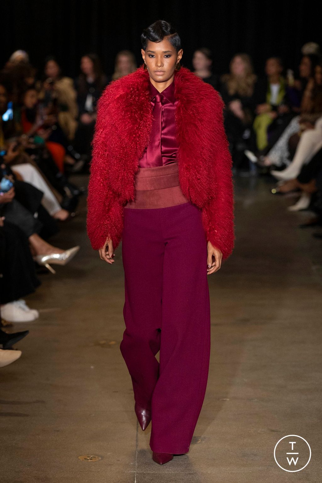 Fashion Week New York Fall/Winter 2025 look 1 from the Sergio Hudson collection womenswear