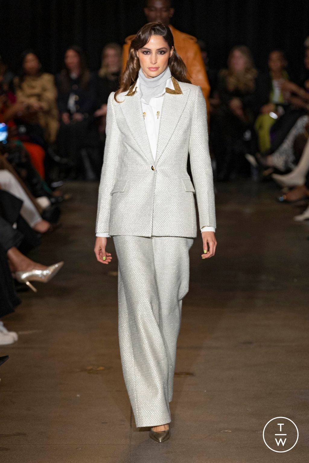 Fashion Week New York Fall/Winter 2025 look 9 from the Sergio Hudson collection womenswear