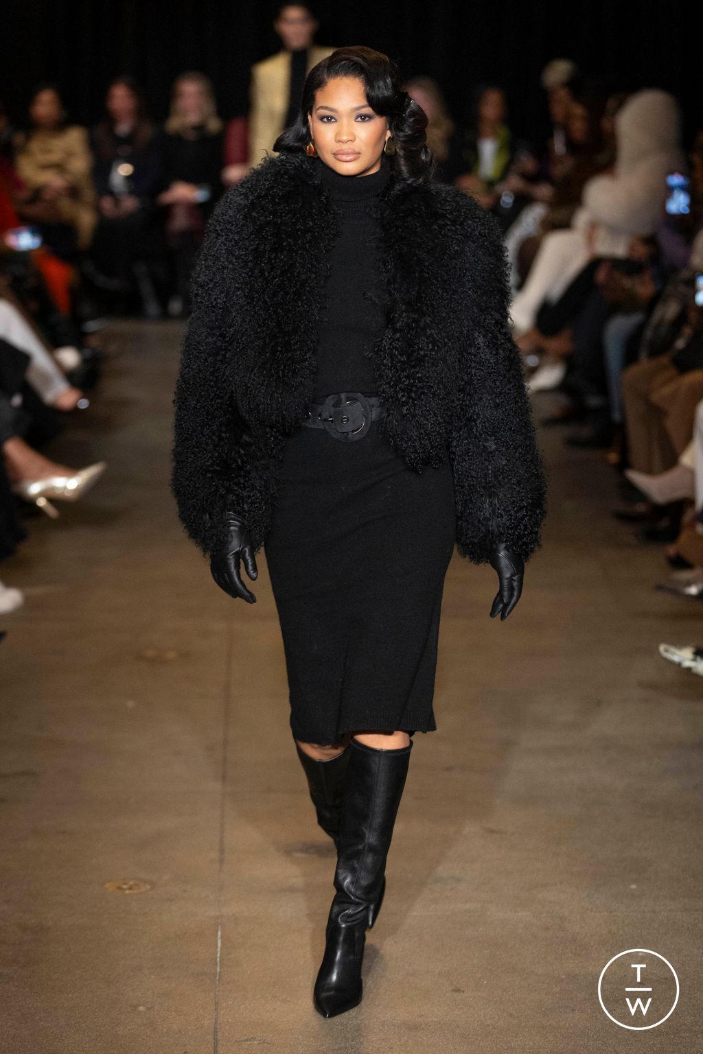Fashion Week New York Fall/Winter 2025 look 11 from the Sergio Hudson collection womenswear