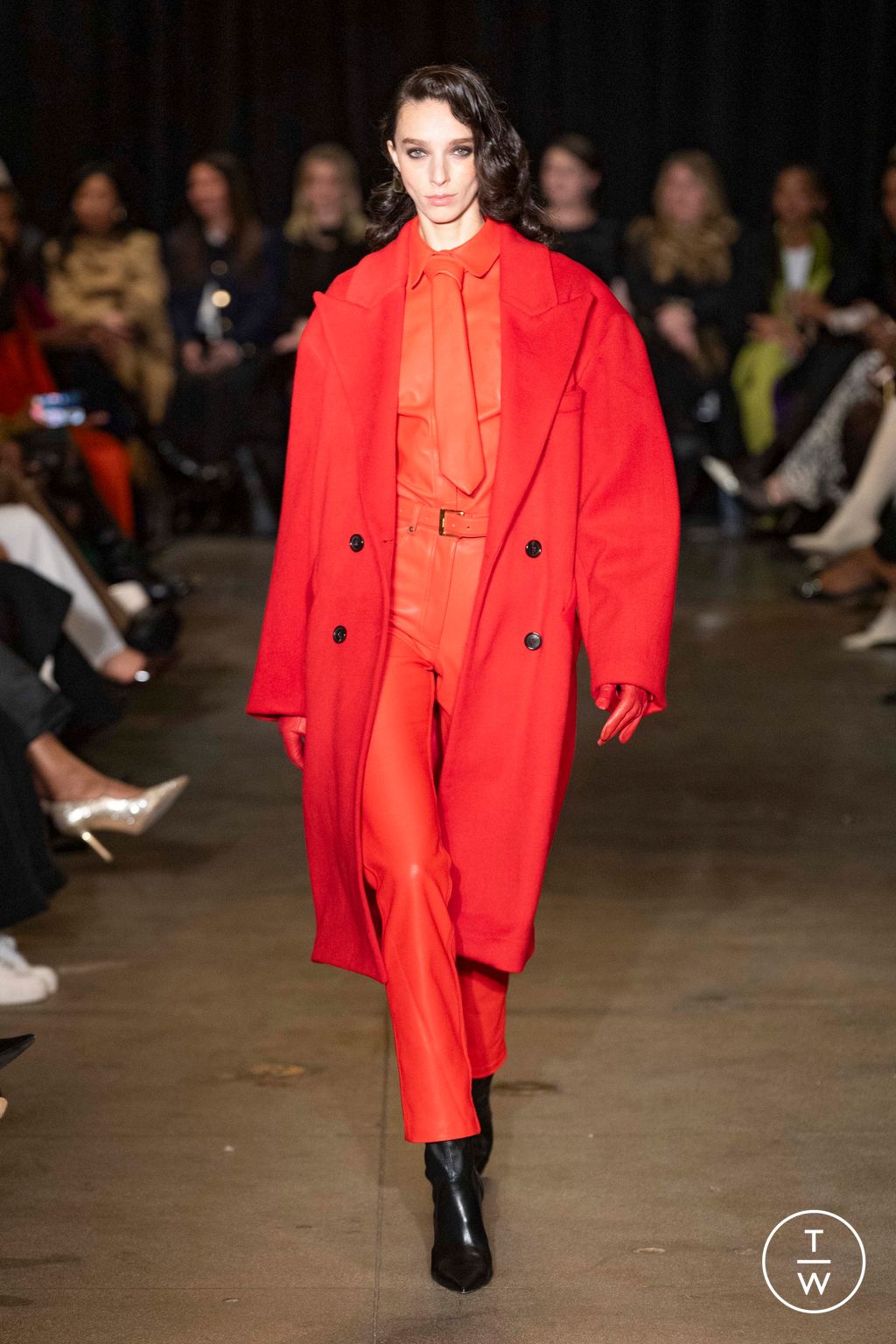 Fashion Week New York Fall/Winter 2025 look 13 from the Sergio Hudson collection womenswear