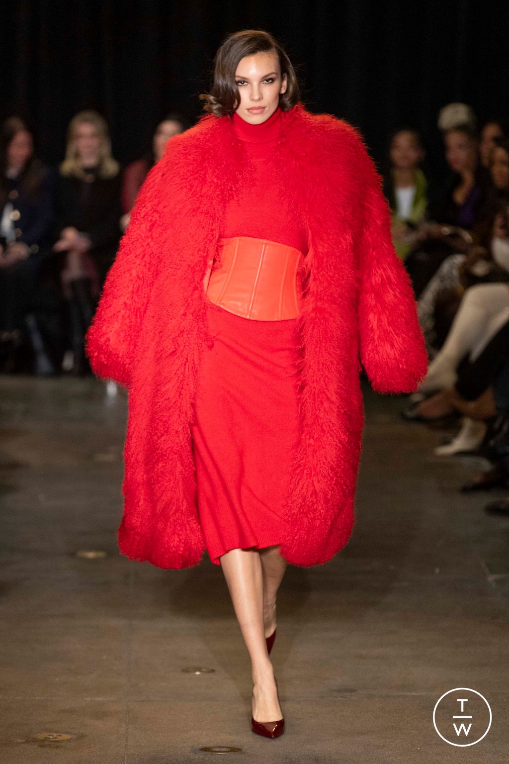 Fashion Week New York Fall/Winter 2025 look 18 from the Sergio Hudson collection womenswear