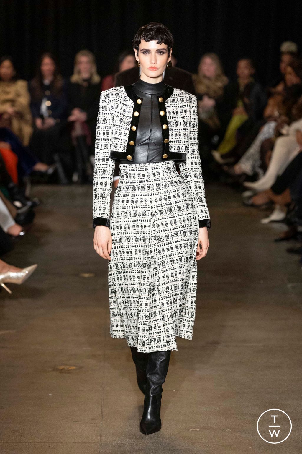 Fashion Week New York Fall/Winter 2025 look 22 from the Sergio Hudson collection womenswear