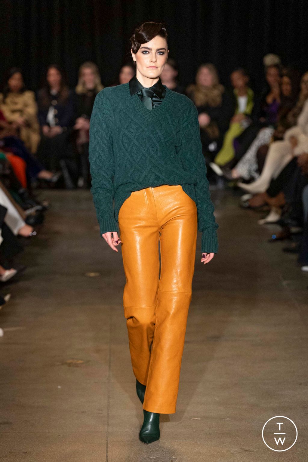Fashion Week New York Fall/Winter 2025 look 30 from the Sergio Hudson collection womenswear
