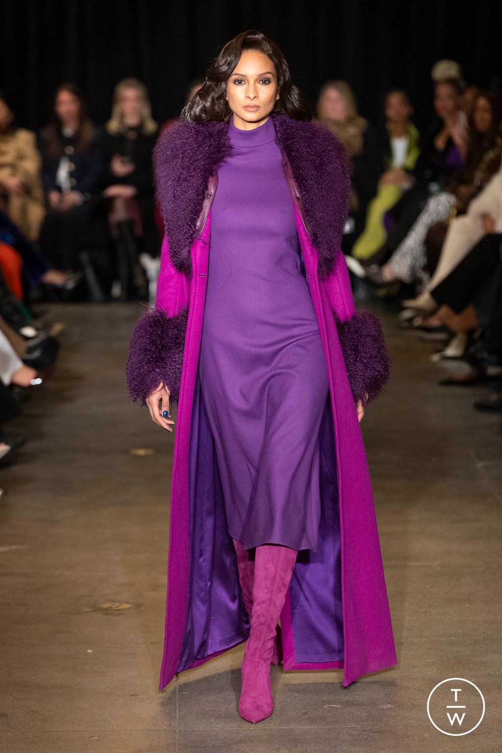 Fashion Week New York Fall/Winter 2025 look 34 from the Sergio Hudson collection 女装