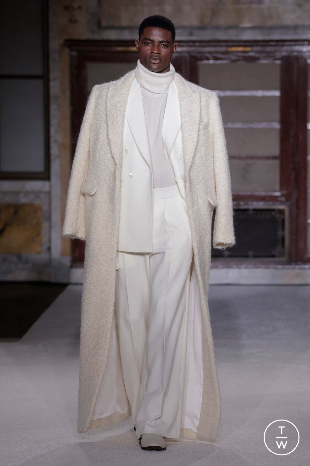 Fashion Week New York Fall/Winter 2026 look 5 de la collection Sergio Hudson womenswear
