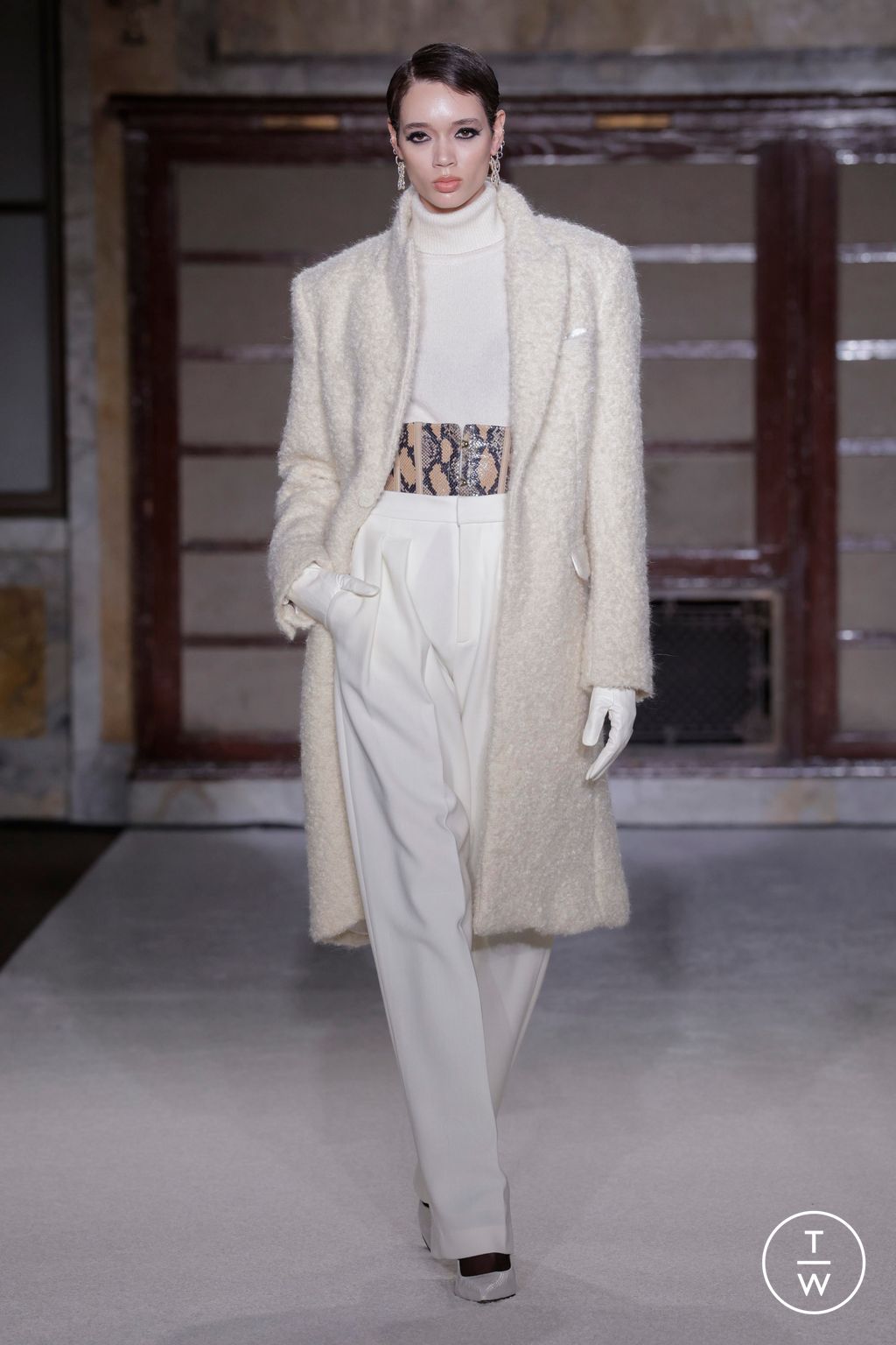 Fashion Week New York Fall/Winter 2026 look 6 de la collection Sergio Hudson womenswear