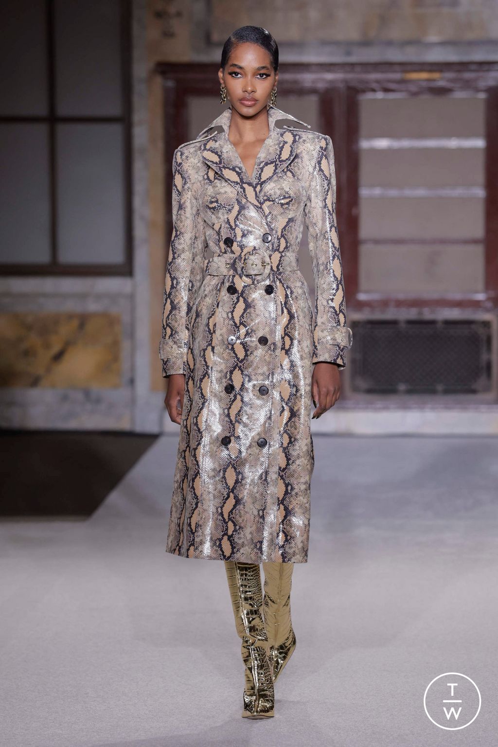Fashion Week New York Fall/Winter 2026 look 11 de la collection Sergio Hudson womenswear