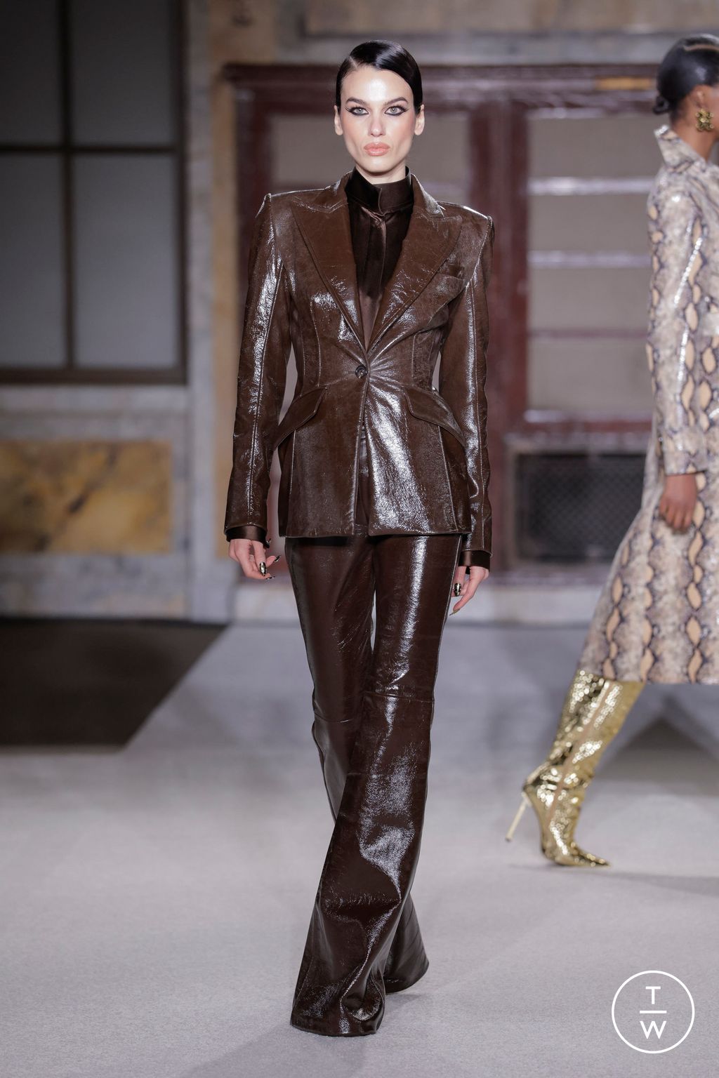 Fashion Week New York Fall/Winter 2026 look 13 de la collection Sergio Hudson womenswear