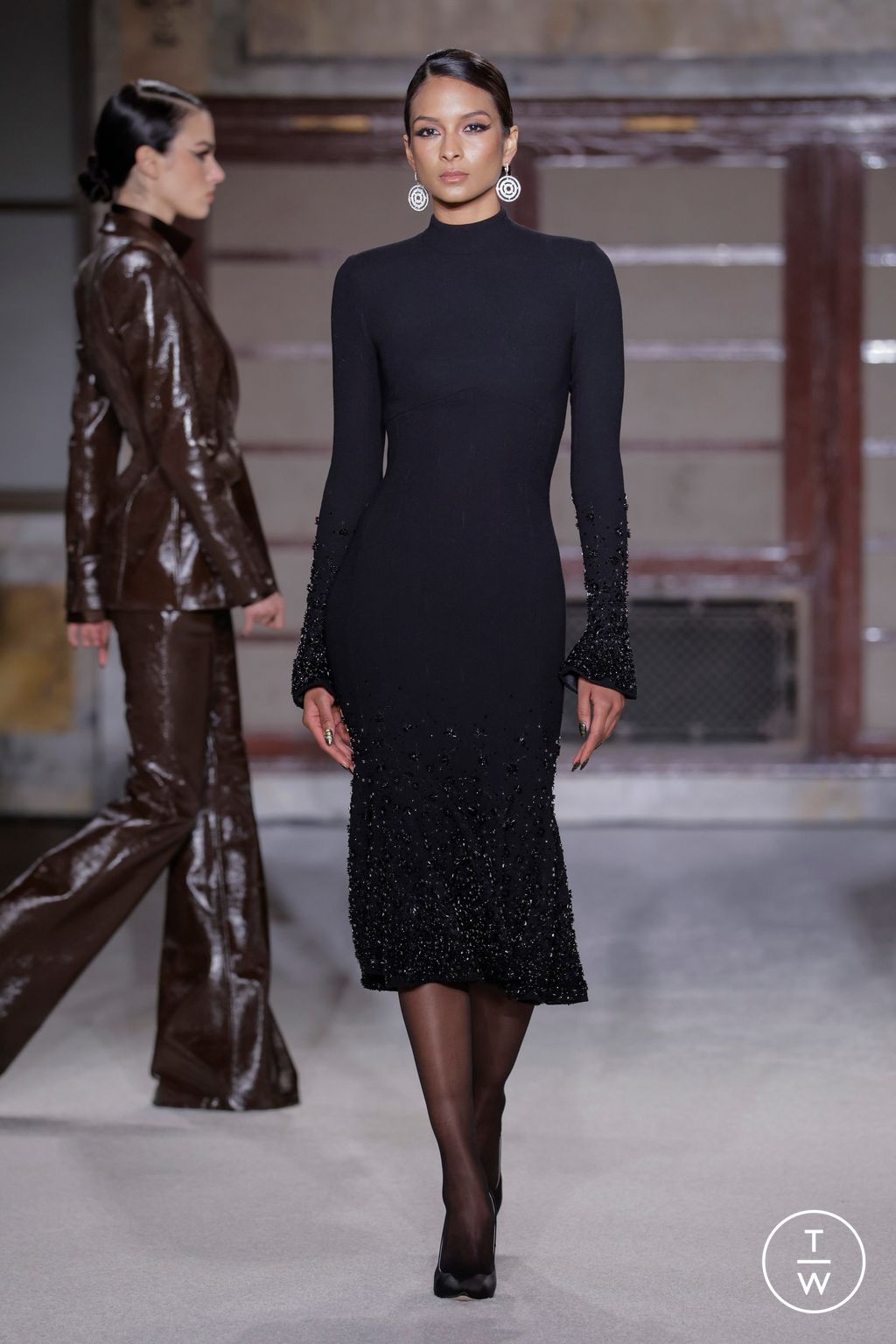 Fashion Week New York Fall/Winter 2026 look 15 de la collection Sergio Hudson womenswear