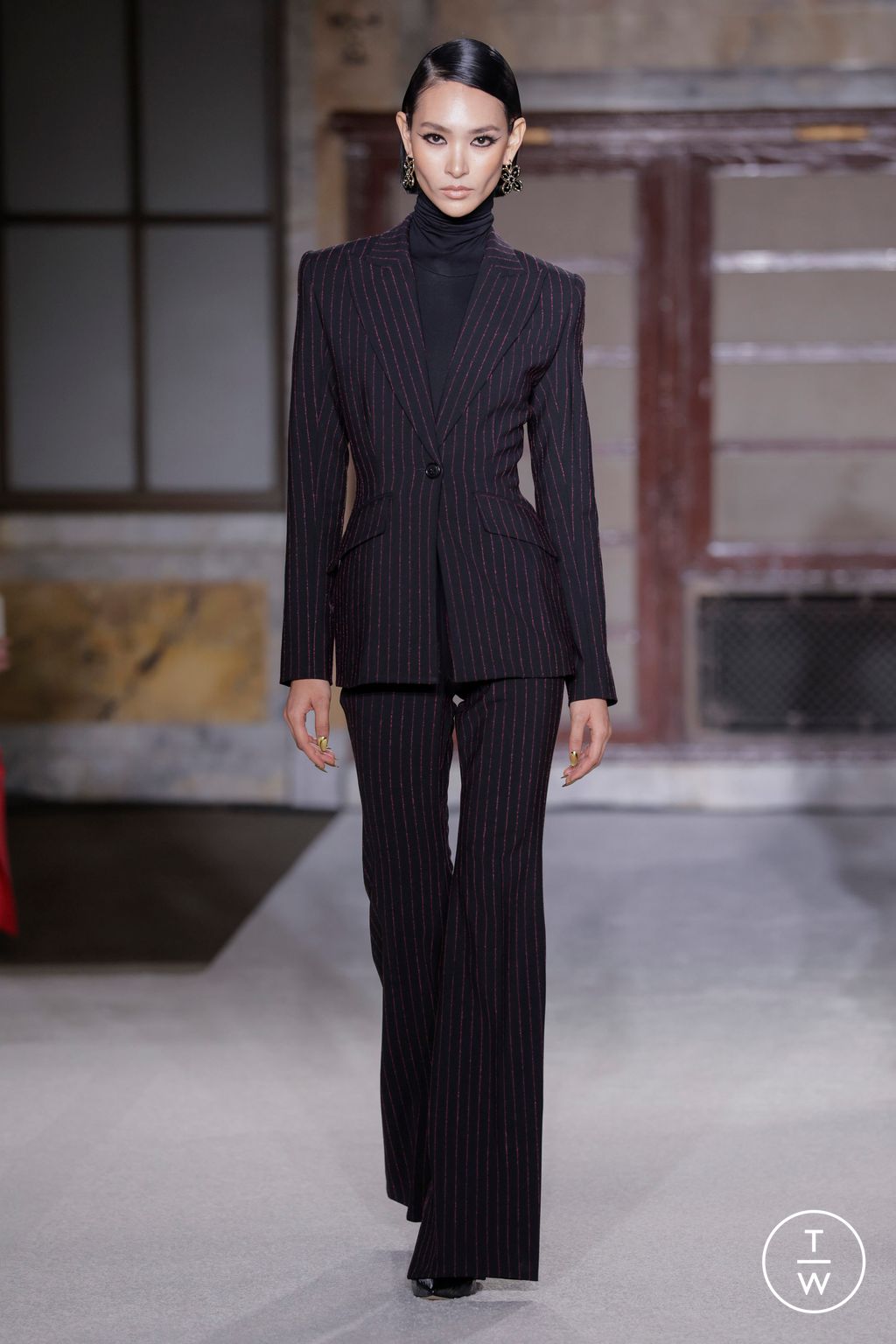 Fashion Week New York Fall/Winter 2026 look 17 de la collection Sergio Hudson womenswear