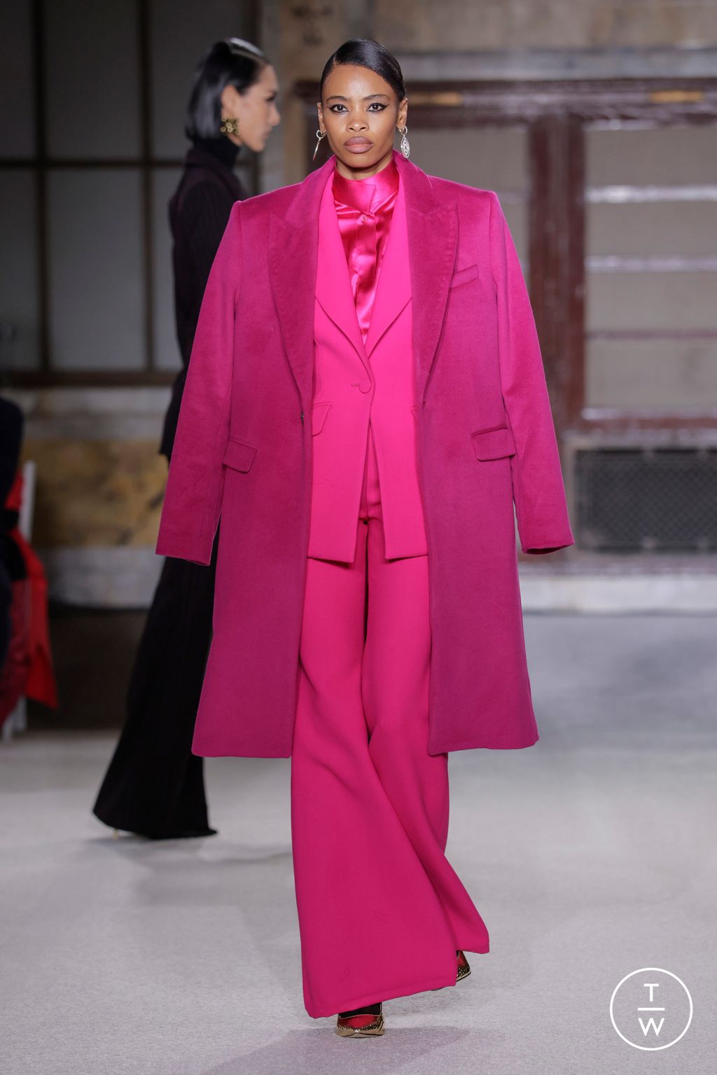 Fashion Week New York Fall/Winter 2026 look 19 de la collection Sergio Hudson womenswear