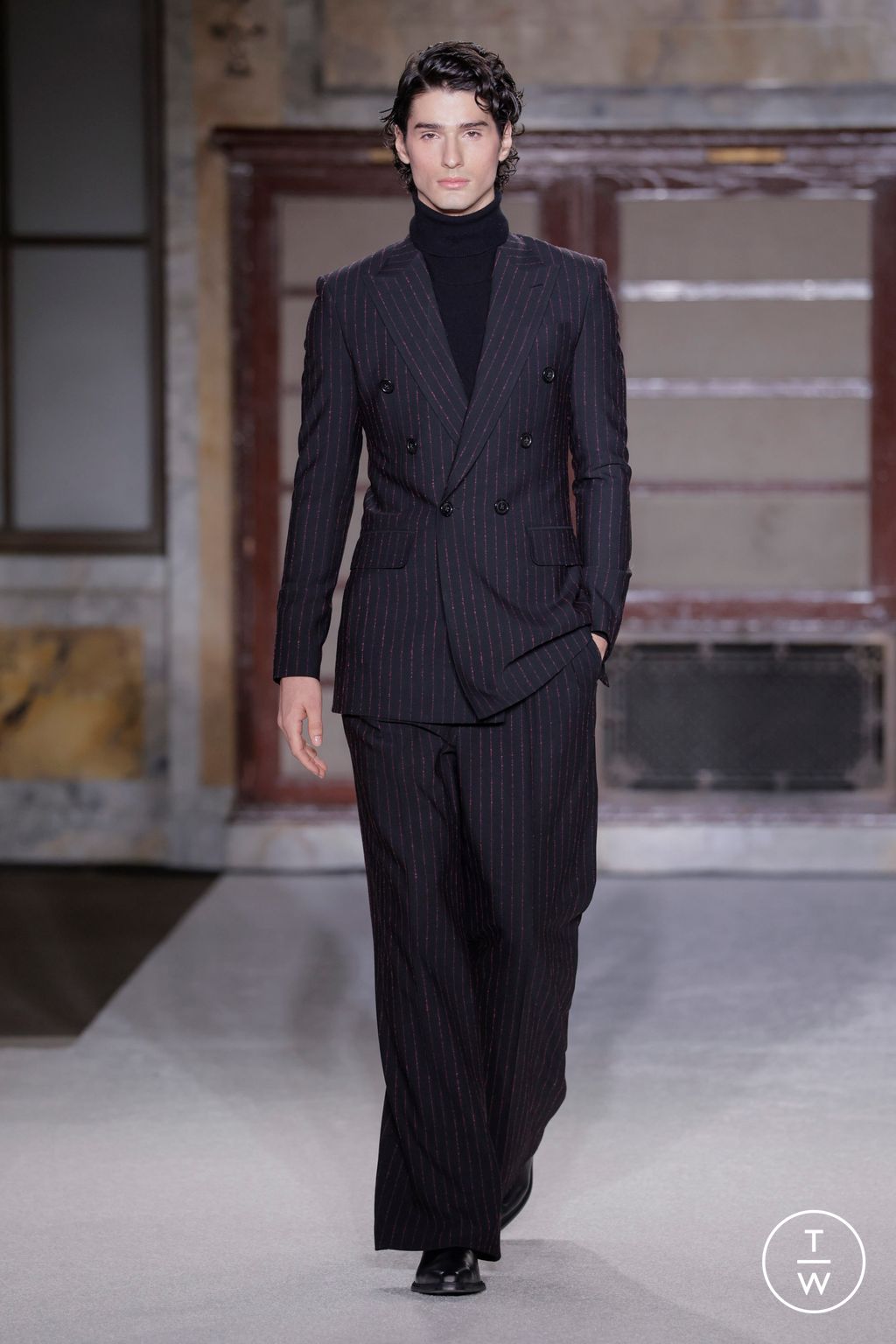 Fashion Week New York Fall/Winter 2026 look 20 de la collection Sergio Hudson womenswear