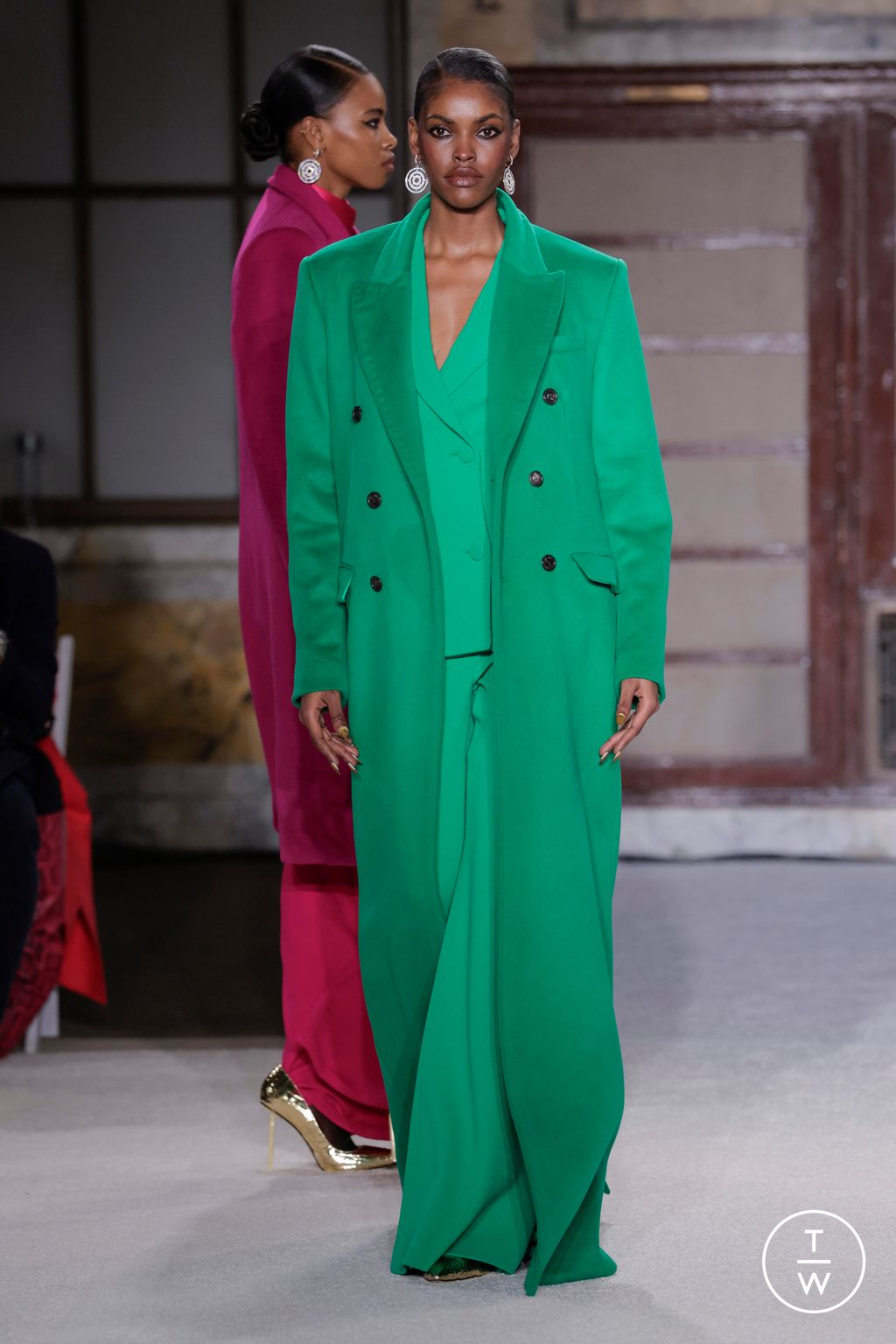 Fashion Week New York Fall/Winter 2026 look 21 de la collection Sergio Hudson womenswear