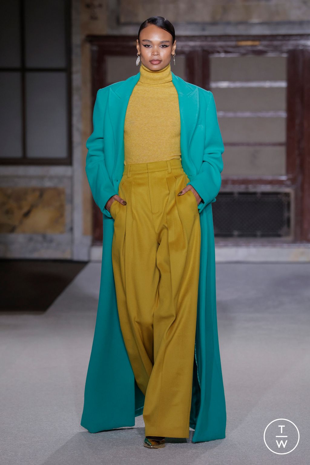 Fashion Week New York Fall/Winter 2026 look 25 de la collection Sergio Hudson womenswear