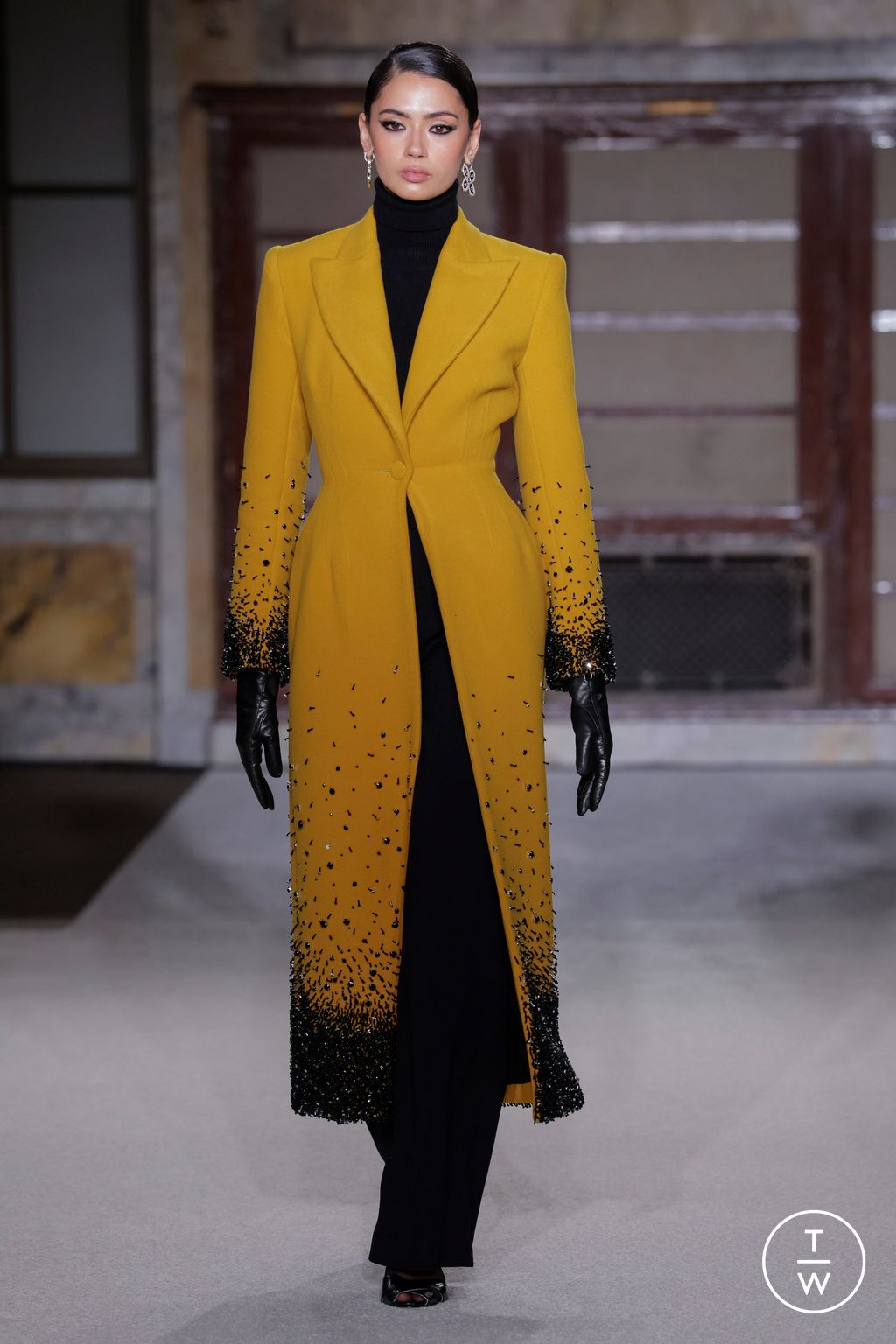 Fashion Week New York Fall/Winter 2026 look 26 de la collection Sergio Hudson womenswear