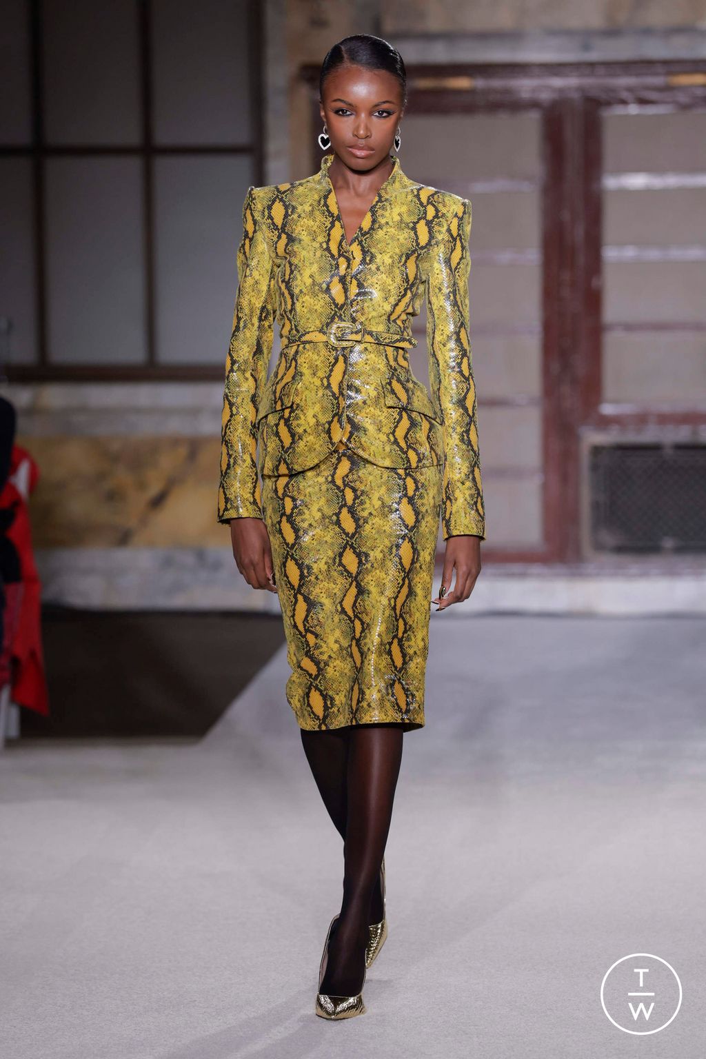 Fashion Week New York Fall/Winter 2026 look 28 de la collection Sergio Hudson womenswear