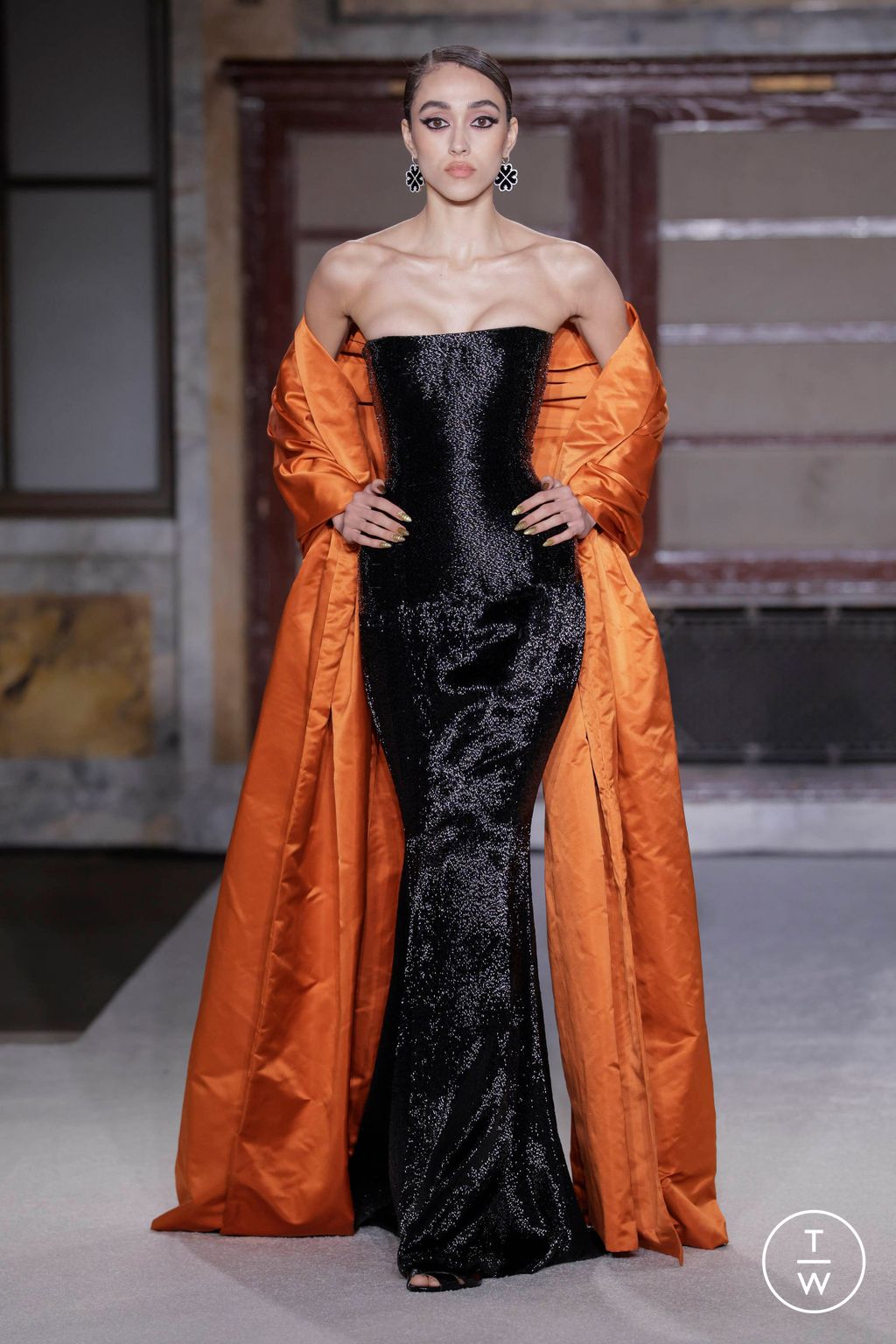 Fashion Week New York Fall/Winter 2026 look 31 de la collection Sergio Hudson womenswear