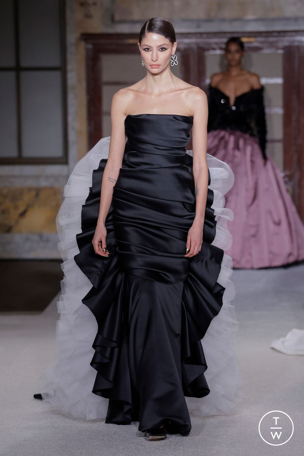 Fashion Week New York Fall/Winter 2026 look 36 de la collection Sergio Hudson womenswear