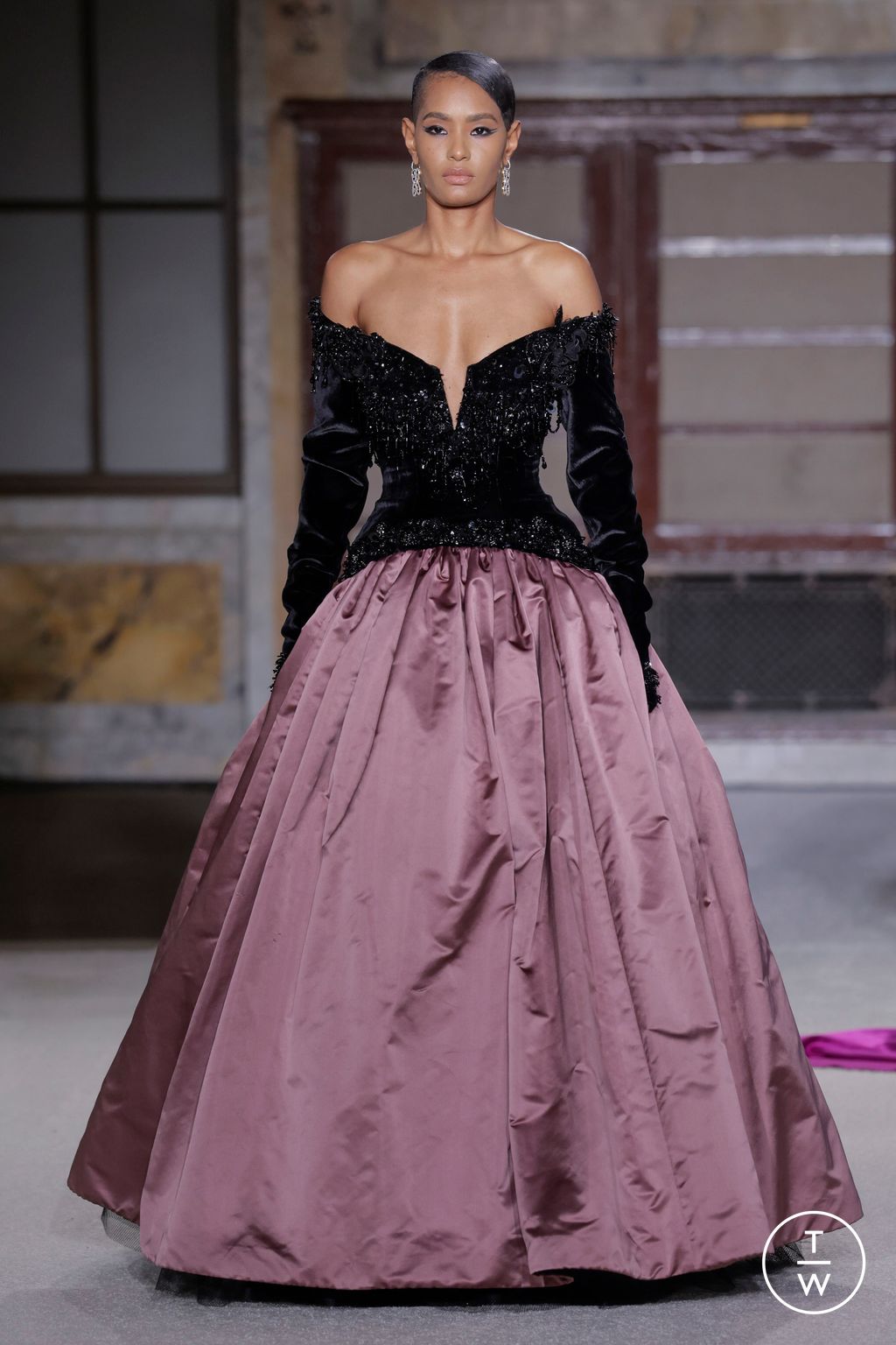 Fashion Week New York Fall/Winter 2026 look 37 de la collection Sergio Hudson womenswear