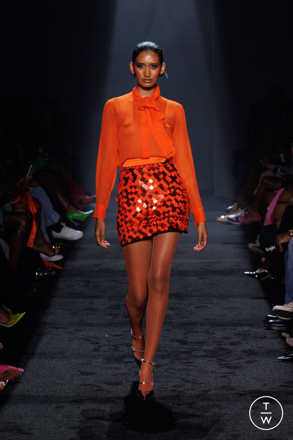 Fashion Week New York Spring/Summer 2024 look 15 from the Sergio Hudson collection 女装