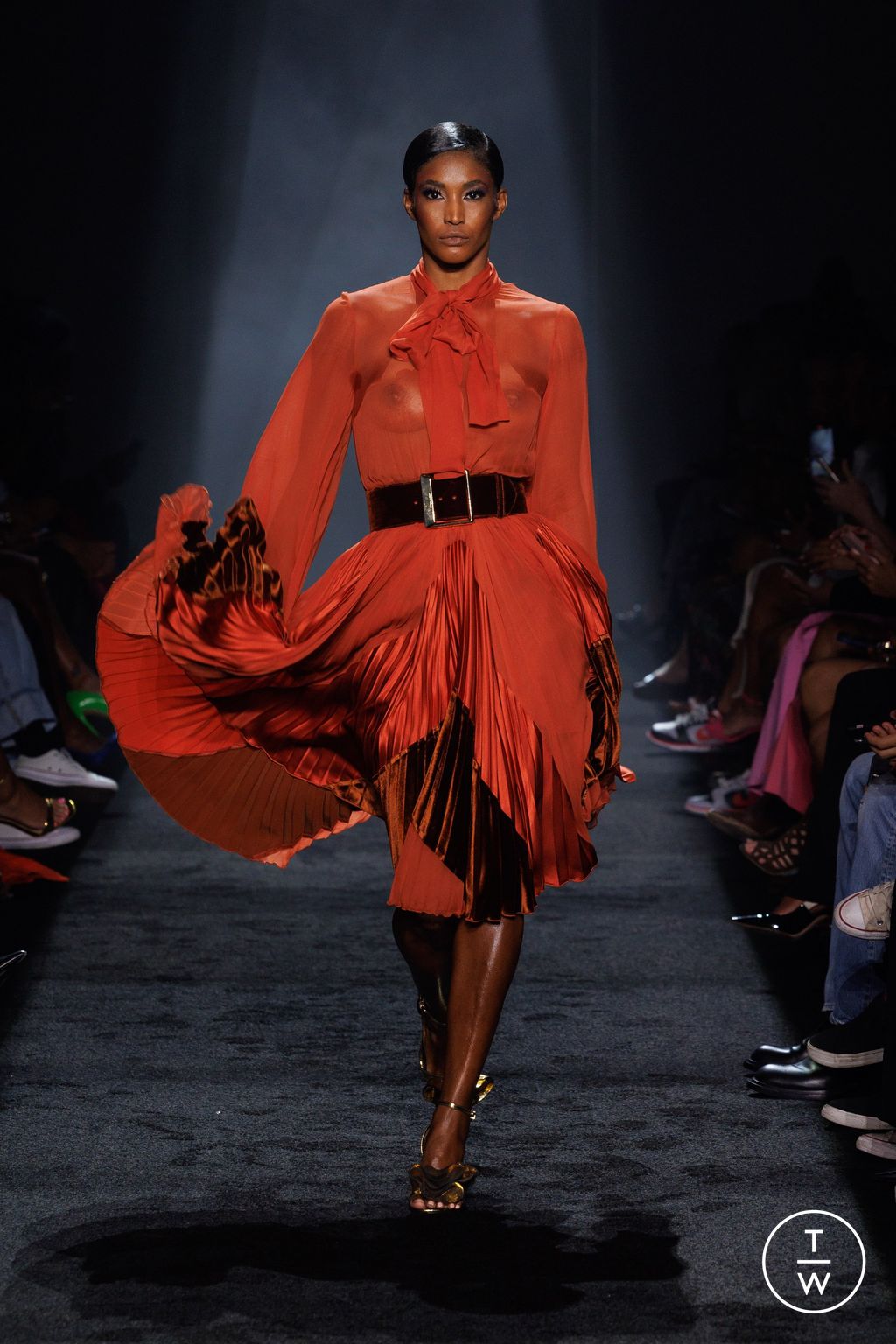 Fashion Week New York Spring/Summer 2024 look 38 from the Sergio Hudson collection womenswear