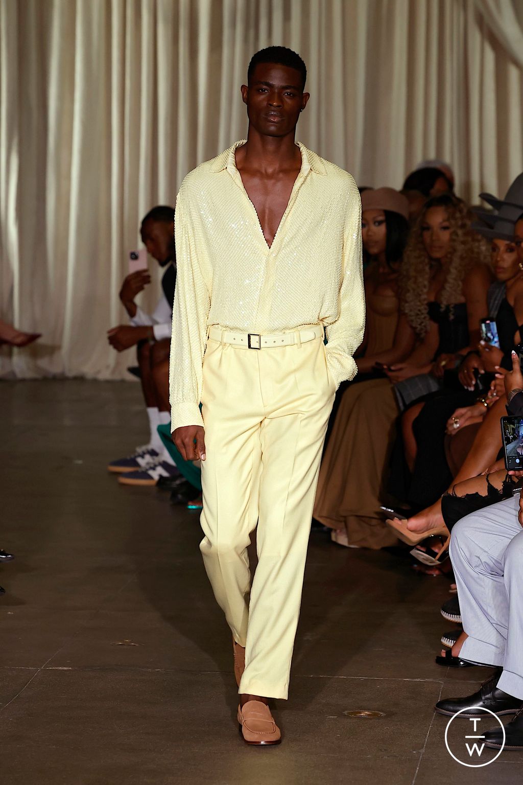 Fashion Week New York Spring/Summer 2025 look 3 from the Sergio Hudson collection womenswear
