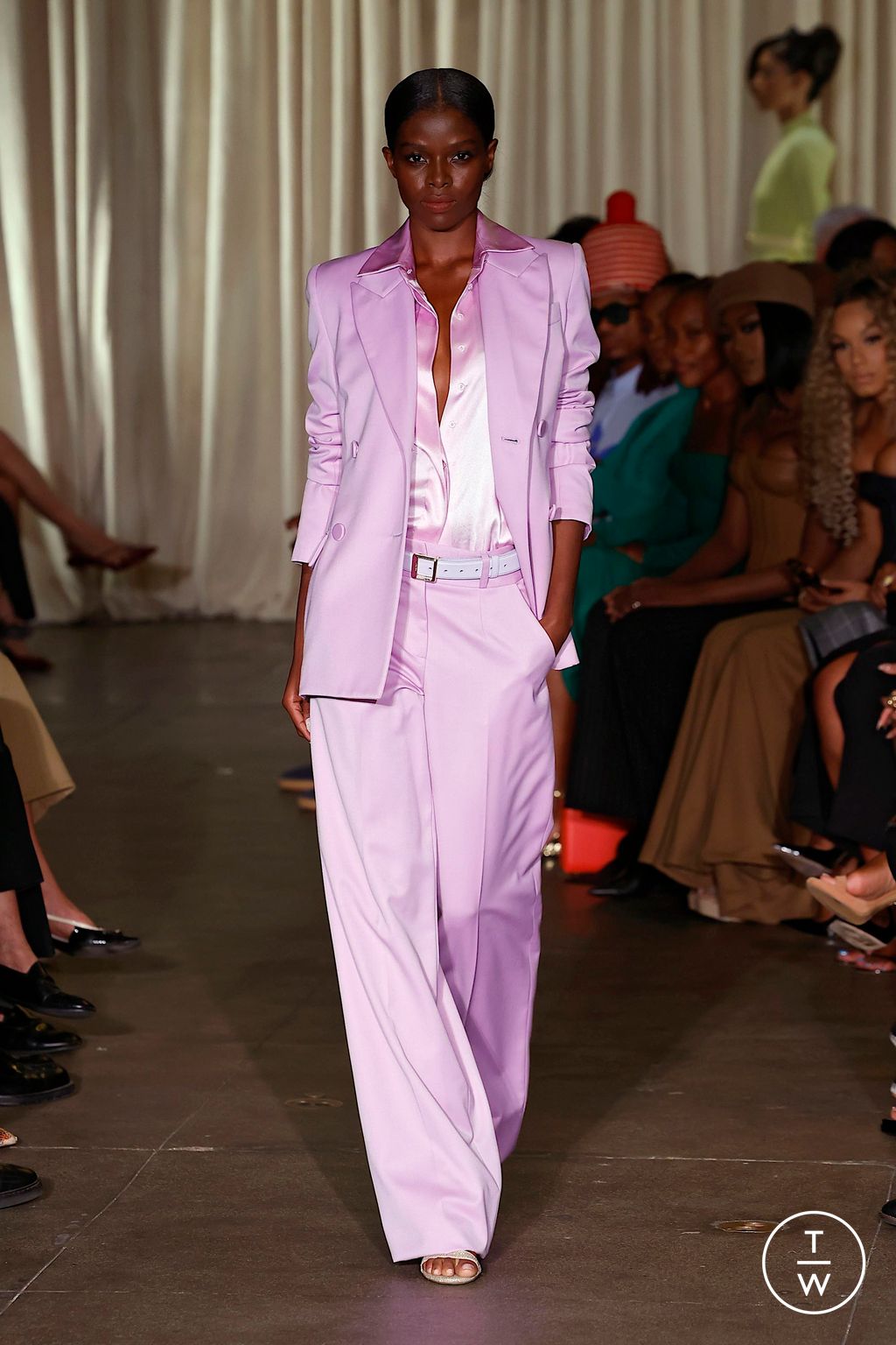 Fashion Week New York Spring/Summer 2025 look 4 from the Sergio Hudson collection 女装