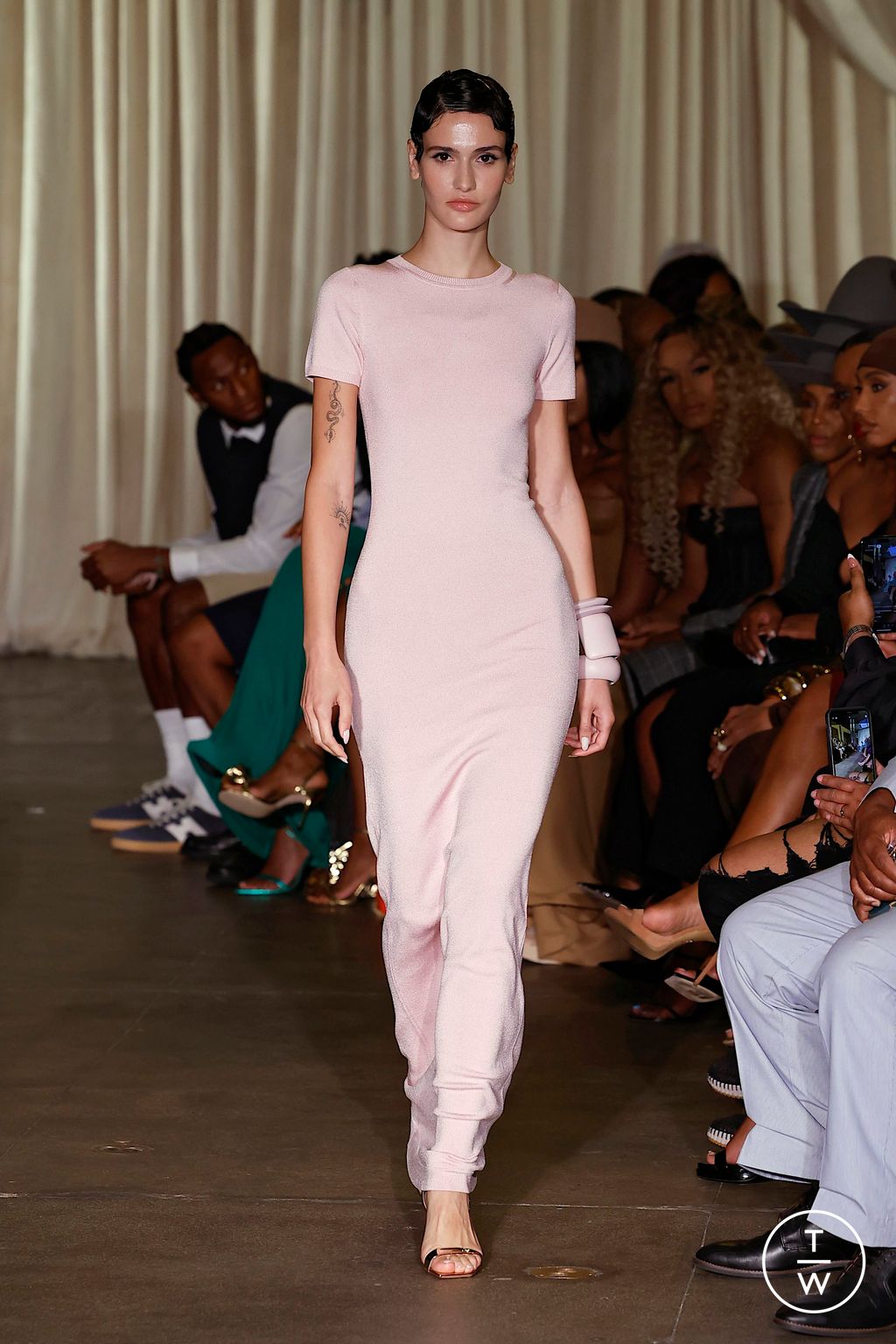 Fashion Week New York Spring/Summer 2025 look 12 from the Sergio Hudson collection womenswear
