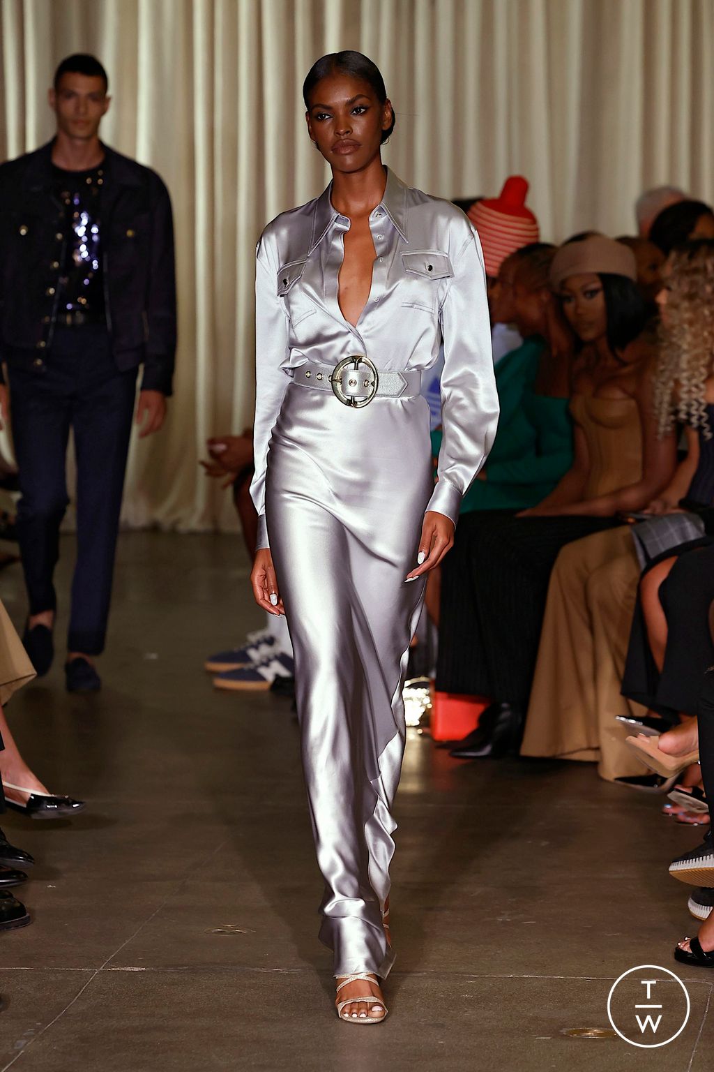 Fashion Week New York Spring/Summer 2025 look 26 from the Sergio Hudson collection 女装