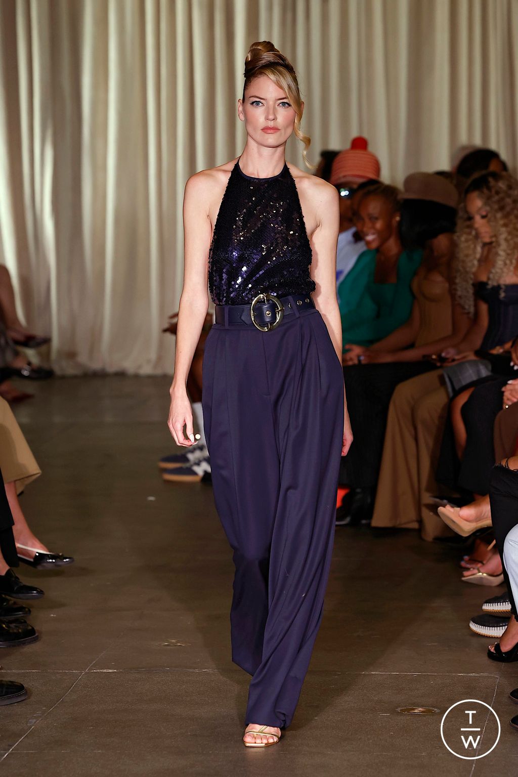 Fashion Week New York Spring/Summer 2025 look 34 from the Sergio Hudson collection womenswear